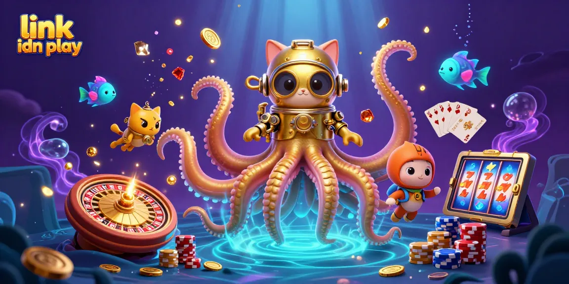 Menangkan jackpot di link idn play dengan ikonik kraken dan kucing penyelam beraksi.