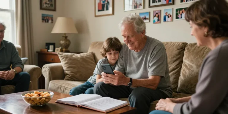 In Their Words preserves stories in a warm family living room, highlighting heartfelt connections.