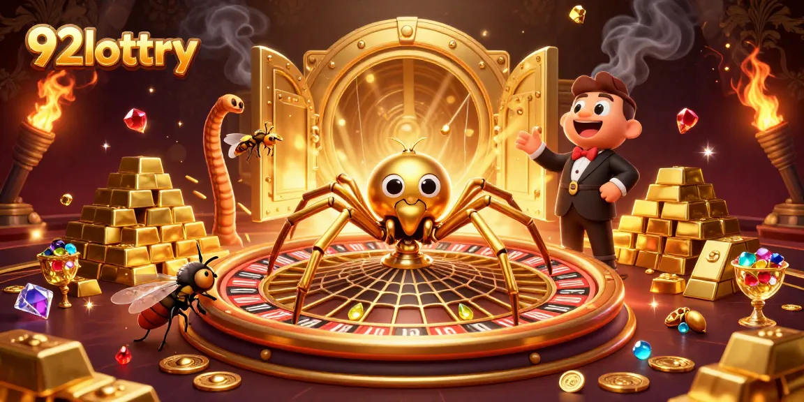 Engaging 3D illustration highlighting 92lottery's exciting betting environment with vibrant, interactive elements.