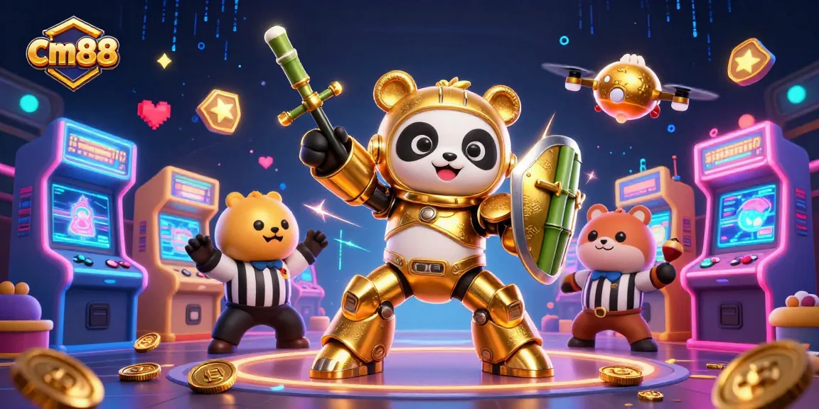 cm88 captures the thrill of winning with a dynamic 3D illustration of vibrant casino action.