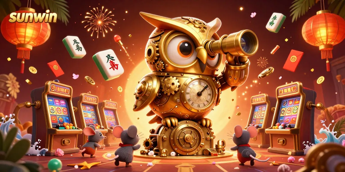 Experience thrilling gameplay and big wins at sunwin's vibrant casino floor filled with animated elements.