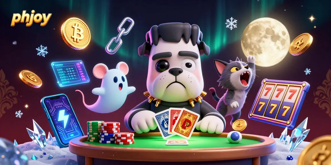 Play exciting casino card games and slots at phjoy with engaging characters and vibrant colors.