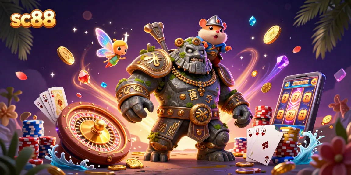 Experience the thrilling adventure of sc88 with casino treasures and magical characters in action.
