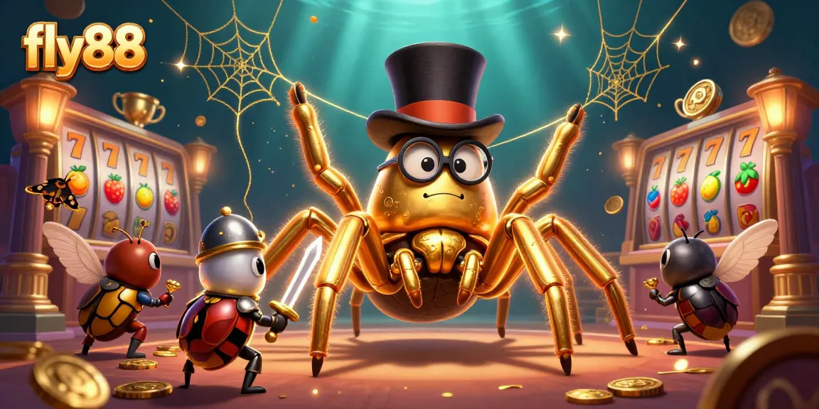 Experience thrilling gameplay at fly88 with a vibrant casino scene featuring unique characters and elements.