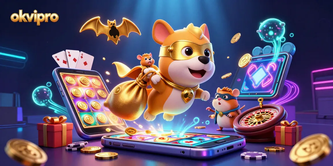 Experience thrilling gameplay with okvipro, featuring a superhero dog and immersive slot games.