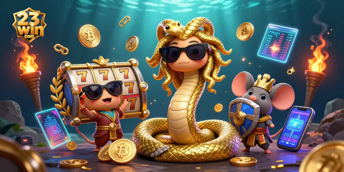 Engage with 23win com’s captivating slots and crypto-themed gameplay, featuring friendly characters and dynamic visuals.