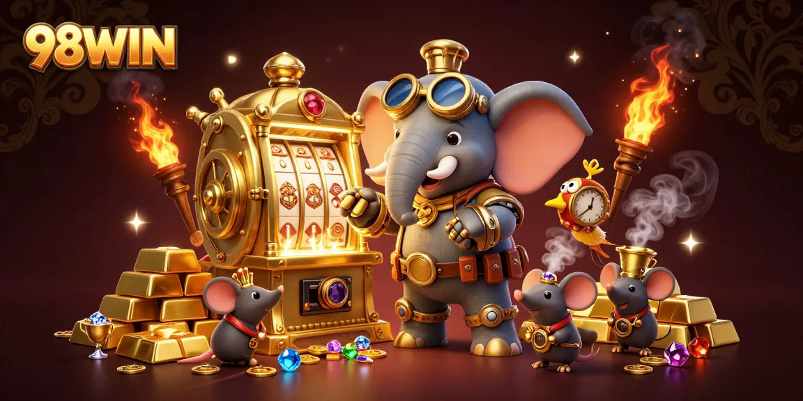 Experience thrilling gameplay at 98WIN with exciting slot machines and dynamic scenes filled with treasures.