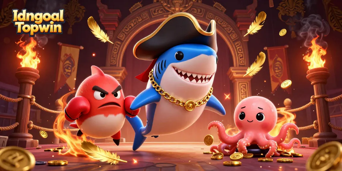 Engage with Idngoal Topwin for thrilling casino experiences featuring interactive gaming characters.