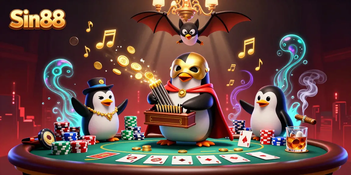 Experience thrilling gameplay with Sin88 at a vibrant poker table showcasing exciting game elements.