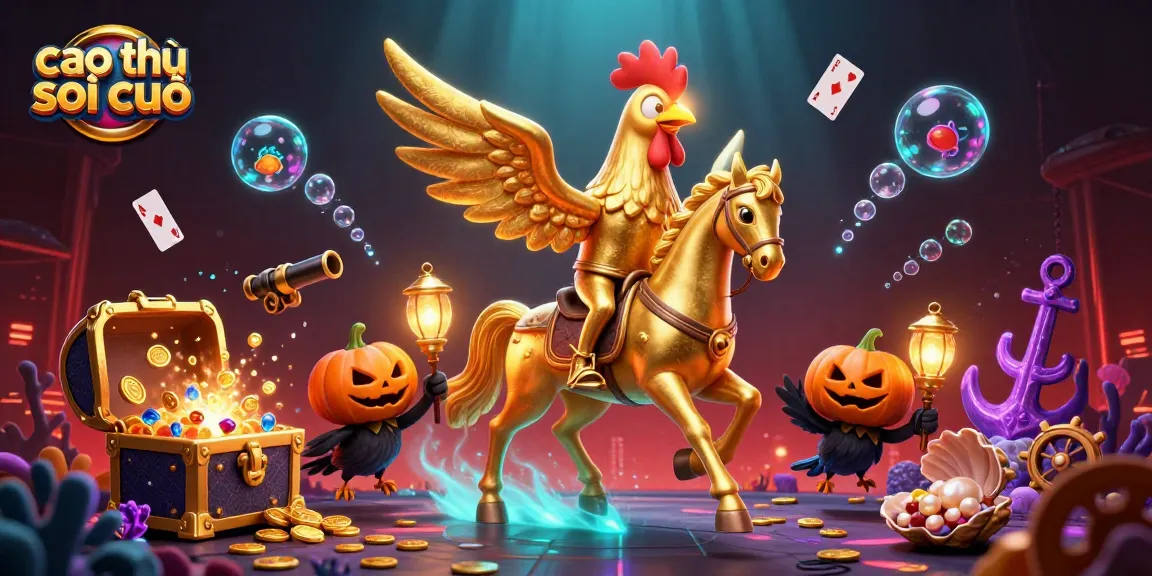 Engage with the cao thủ soi cầu strategy in this vibrant casino scene featuring magical elements.